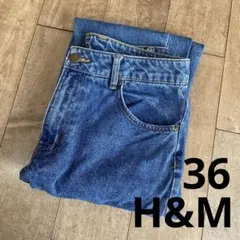 H&M マムジーンズ　デニム　36