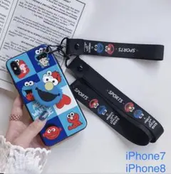 値下げ 新品 未使用 4点セット iPhone7  ８ ケース セサミストリート