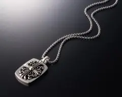 新品 シルバー925 ペンダント クロス ネックレストップ フレア クロス 50