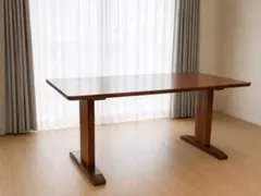 クラッシュゲートダイニングテーブル カインII ウォールナット幅140cm