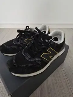 New Balance 996 スニーカー 23cm ブラック/ゴールド