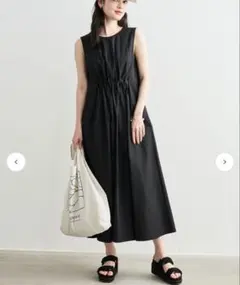 新品・完売品】NOBLE デニムライクツイルバッククロスワンピース