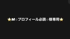 【M⭐︎プロフィール必読⭐︎様専用ページ】