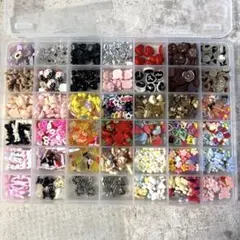 み*ん様 クマ、ハートetc42マス分！ネイルパーツたっぷり☆まとめ売り⑦