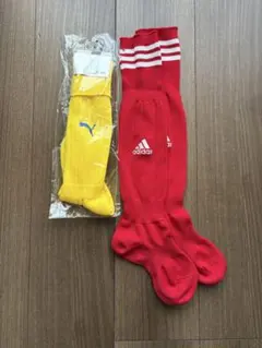 PUMA イエローソックス 18〜20cm & adidas レッドソックス