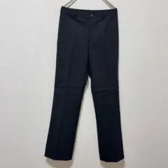 COMME CA【S】 ストライプ スラックス パンツ 7号 ウール100%