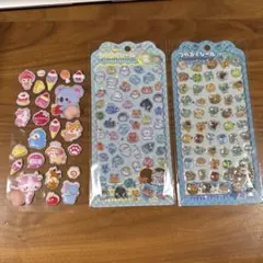 ぷちくじ つやぷくシール等　3枚セットのサムネイル