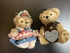 ダッフィー＆シェリーメイ　ぬいぐるみストラップ・キーホルダーセット