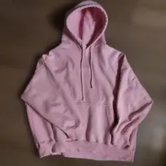 Paragraph パーカー　ピンク　М　短丈　めっちゃ裏起毛