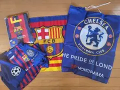 バルセロナ ユニフォーム デンベレ チェルシー 旗 マフラータオル4点セット