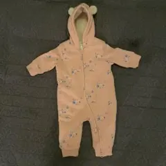 baby gap 冬のもこもこカバーオール　ピンク