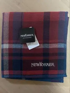 NEWYORKER ハンカチ チェック柄 レッド系のサムネイル