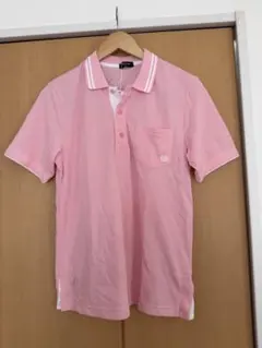 新品タグ付き コムサイズム　COMME CA ISM ピンク ポロシャツ S
