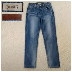 新品】YANUK テーパード イージー デニム パンツ M 72042381 - メルカリ