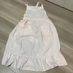 C*】様 ピンク 水玉模様 コットンエプロン