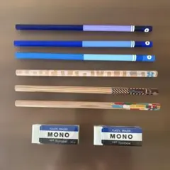 鉛筆 6本セット B・消しゴム２個