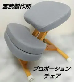 【美品】宮武製作所 バランスチェア (グレー) 宮武製作所 バランスチェア プロポーションチェア CH-88W CH-N88W CH