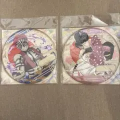 鬼滅の刃 直径15cm 缶バッジ 猗窩座＆狛治・恋雪 2点 セット