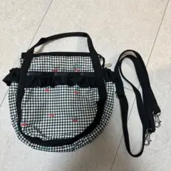 チェック　チェリー　レスポートサック　スモールジェニー