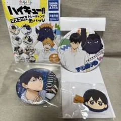 ハイキュー　影山飛雄　缶バッチ　ヘアクリップ