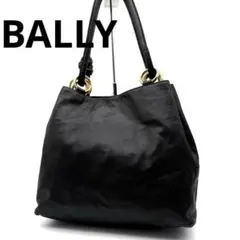 BALLY ショルダーバッグ ヴィンテージ ゴールド金具 レザー 黒 イタリア製のサムネイル