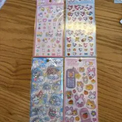 あわわちゃん、ふわふわラビちゃん、まじかるみゅん4シートセット