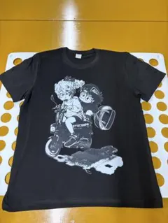 キャラクターイラスト ブラックTシャツ