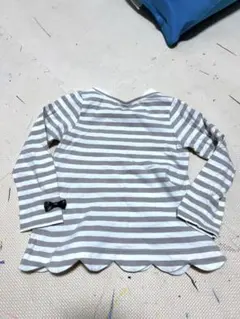 110サイズ ストライプ 長袖カットソー