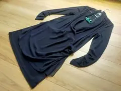 新品 DAMA collectionシルク100%ロングトップス大きいサイズLLのサムネイル