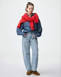 GU バレルバレッグ デニム