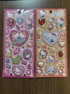 キティちゃん　キラキラジュエルシール♡