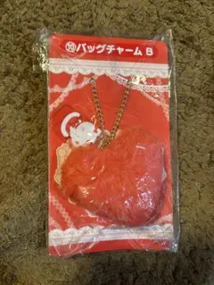 ハローキティ バッグチャーム 赤 サンリオ 当りくじ