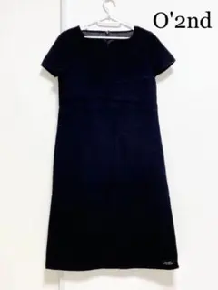 O'2nd ワンピース　M 黒　半袖　韓国ファッションのサムネイル