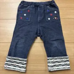 ダブルビー　デニム風パンツ 90cm