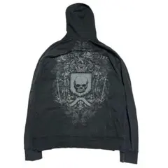 00s skull zip hoodie Y2K 오빠계 archive 헤세이