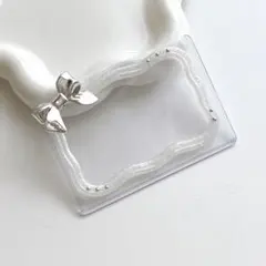 レジンデコ 硬質ケース トレカケース B8 推し活 白 うねうね 横向き 横