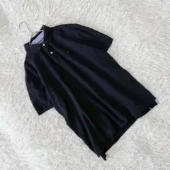 《トミーヒルフィガー》 (M) ハーフスリーブポロシャツ ロゴ刺繡 アメカジ