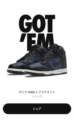 NIKE ナイキ ダンク×フラグメント