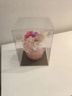​プリザーブドフラワー アレンジメント ケース入り パープル＆ピンク ギフト