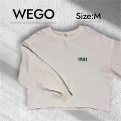WEGO/ウィゴー トレーナー スウェット ゆったり ホワイト系 春服 シンプル