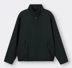 GU スタンドカラーブルゾン+E ブラック M