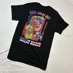 3813] USA古着 Tシャツ 半袖 黒 S アメリカ古着 海外 輸入 古着