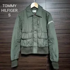 TOMMY HILFIGER オリーブグリーン 中綿ジャンパー S