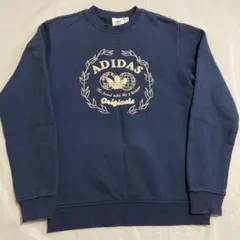 adidas トレーナー　ネイビー　M