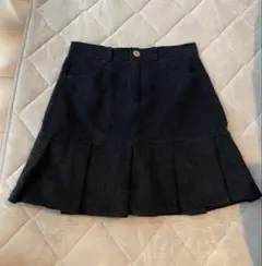 コーデュロイ プリーツミニスカート