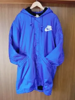 『レア』90's NIKE 銀タグシルバータグベンチコート起毛コートフード日本製