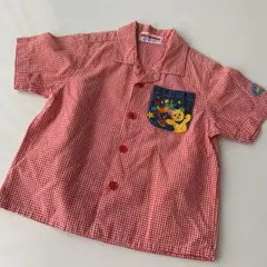 ミキハウス チェックシャツ 80 レトロ　昭和