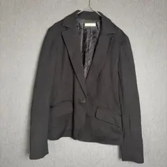 anySiS黒テーラードジャケットM冠婚葬祭通勤オフィス上品万能美品