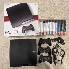 PS3本体＋ソフト18本＋コントローラー3個（ジャンク品）