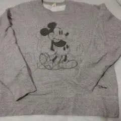 Disney ミッキーマウス スウェット グレー